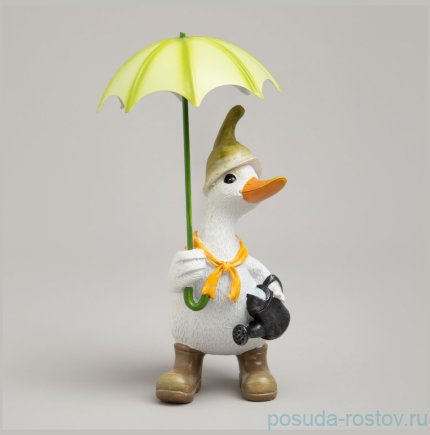 Статуэтка 10,5 х 12 х 20 см &quot;Утка под зонтиком&quot; / 378374