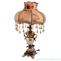 Настольная лампа с абажуром &quot;Золотая лилия /янтарная&quot; / 150444