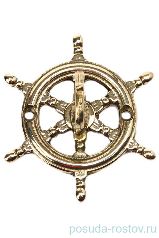 Вешалка 5 х 5 см латунь "A.Livio /Штурвал" / 097733