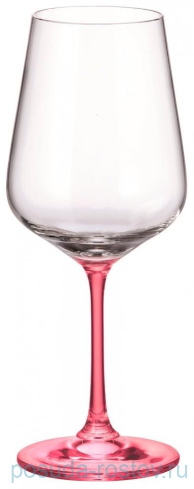 Бокалы для красного вина 450 мл 4 шт "Strix /Дора /Розовая ножка" / 362775