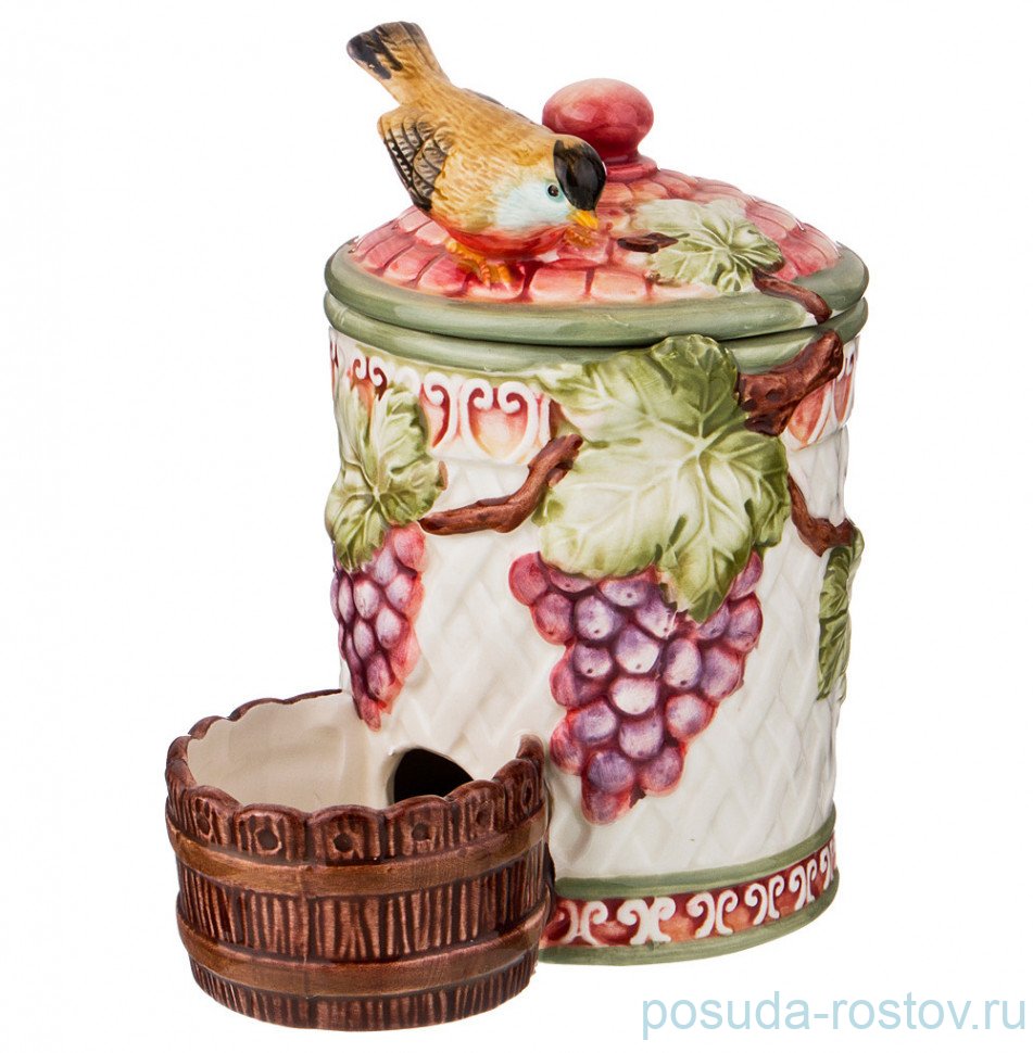 Банка для соли 18 х 16 х 11 см "Виноград" / 192500 Банка для соли 18 х 16 х 11 см "Виноград" / 192500