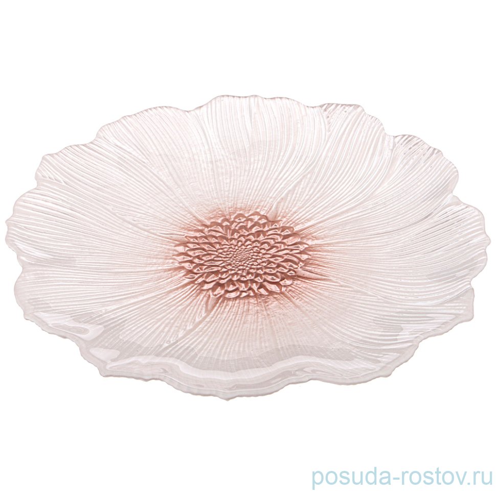 Тарелка 21 см 1 шт "белый цветок" / 252318 Тарелка 21 см 1 шт "белый цветок" / 252318