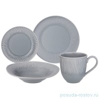 Набор посуды на 4 персоны 16 предметов серый &quot;Traditions&quot; / 336801