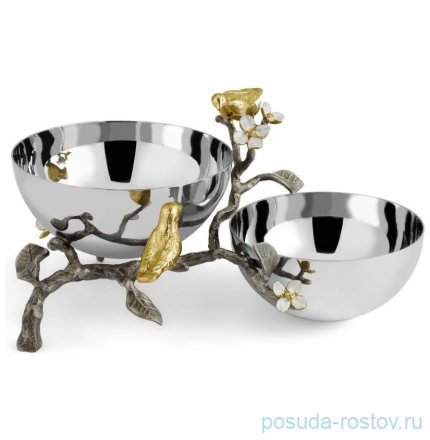 Менажница 24 х 21 см 2-х секционная &quot;Lovebirds&quot; / 375921