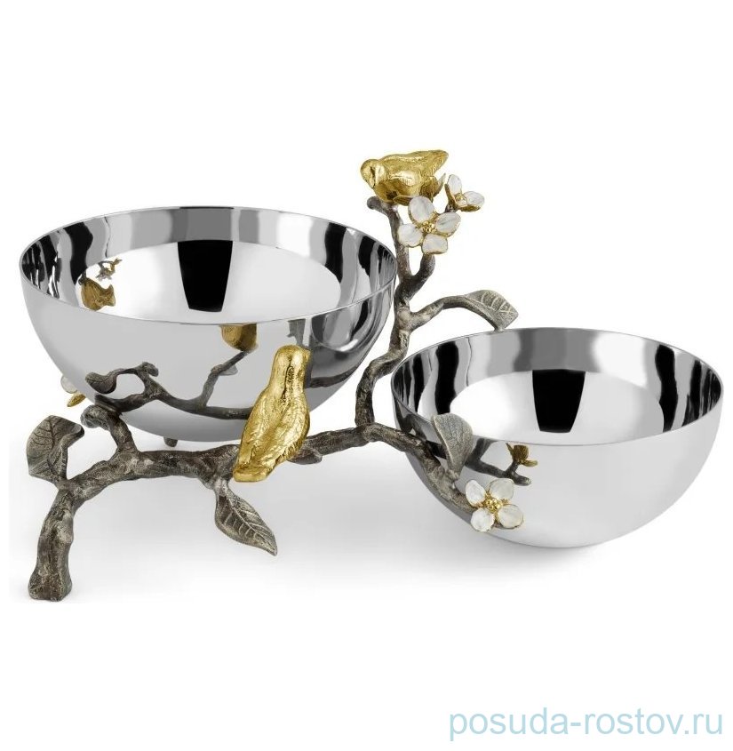 Менажница 24 х 21 см 2-х секционная "Lovebirds" / 375921 Менажница 24 х 21 см 2-х секционная "Lovebirds" / 375921