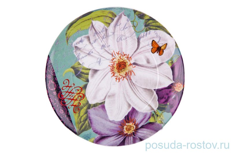 Тарелка 21 см "Вехтерсбах /Клематисы белые с фиолетовыми" / 034625
