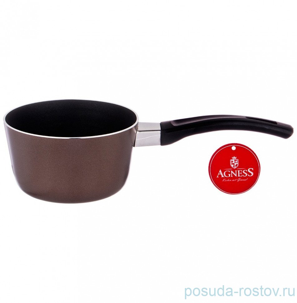 Ковш 600 мл коричневый /антипригарное покрытие "Agness" / 195819