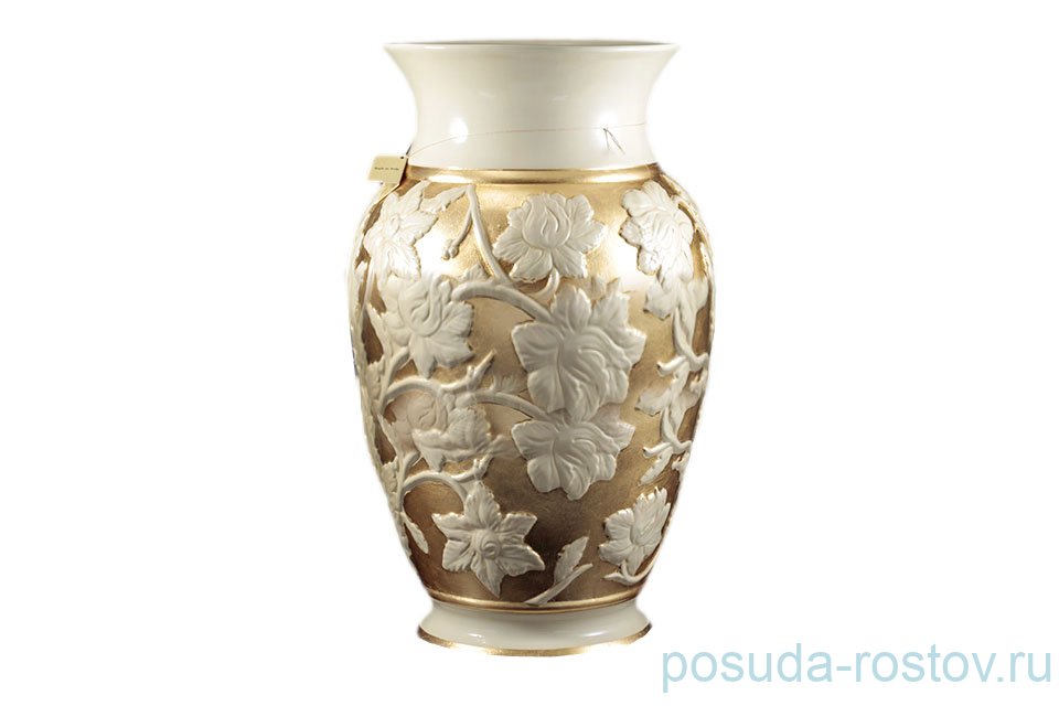 Ваза для цветов 53 см "Millennio /Цветы на золоте" / 156272 Ваза для цветов 53 см "Millennio /Цветы на золоте" / 156272