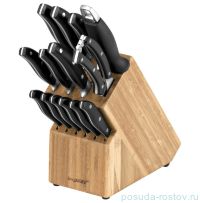 Набор кухонных ножей 15 предметов на подставке кованные &quot;BergHOFF&quot; / 162529
