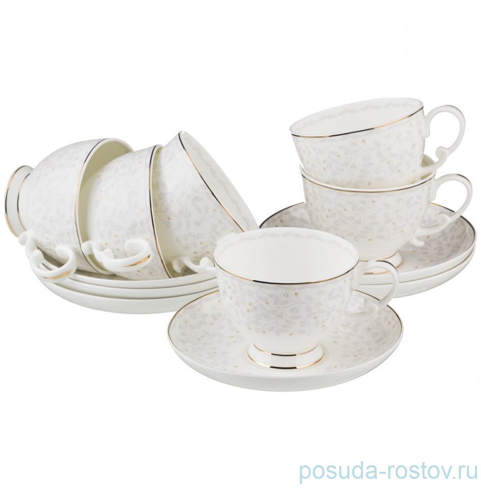 Набор чайных пар 220 мл 6 шт "Вивьен" / 189154