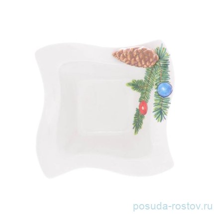 Блюдо 14 см квадратное &quot;christmas world /christmas tree&quot; / 270947