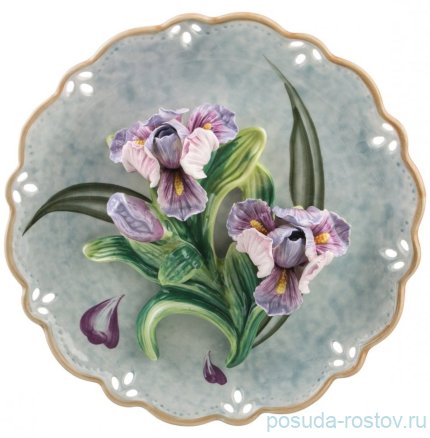 Тарелка настенная 20 х 6 см &quot;Ирис&quot; / 192498