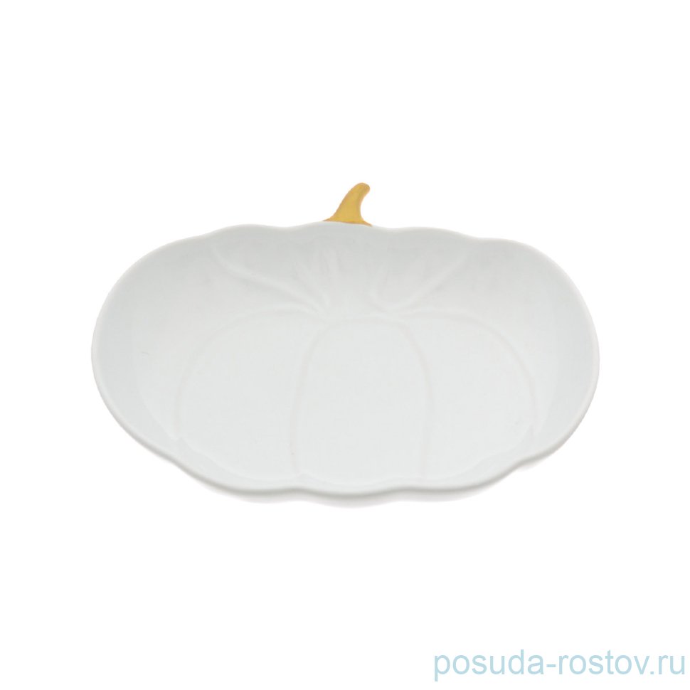 Блюдо 23 х 19 х 4 см белое "Pumpkin /Repast" / 290734 Блюдо 23 х 19 х 4 см белое "Pumpkin /Repast" / 290734