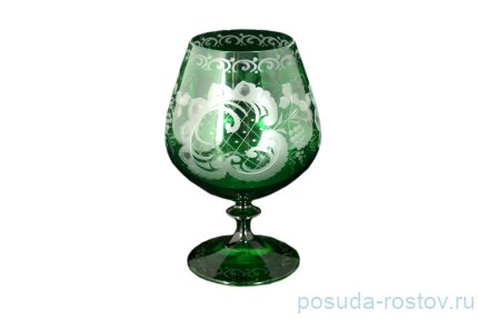 Бокалы для бренди 400 мл 6 шт &quot;Зелёные с рисунком&quot; / 106362