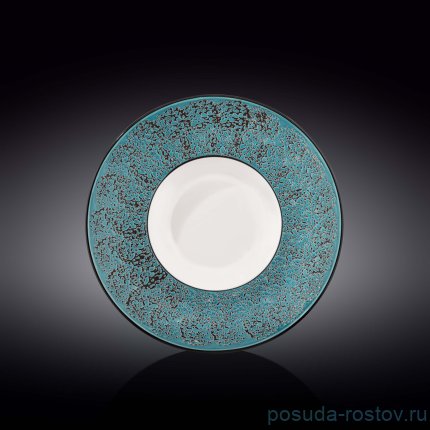 Тарелка 25,5 см глубокая голубая &quot;Splash&quot; / 261428