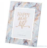 Фоторамка 20,5 х 25 х 1 см &quot;Happy is a way of life&quot; / 330127