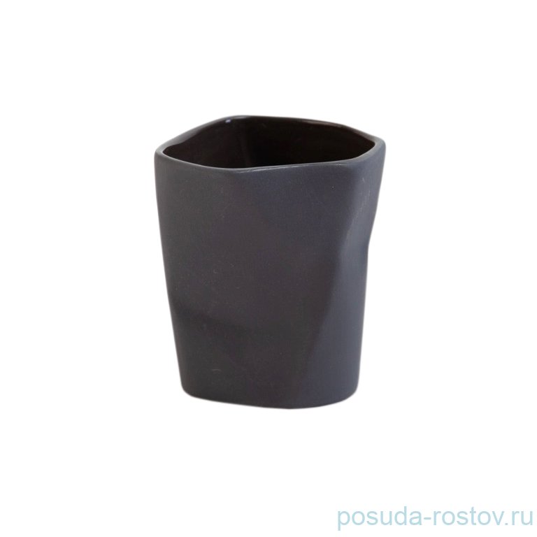 Чашка 110 мл без ручки серая  Cmielow Design Studio "BENT" / 171457