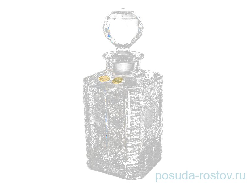 Графин для виски 800 мл "A.Crystal /Хрусталь резной" / 131510