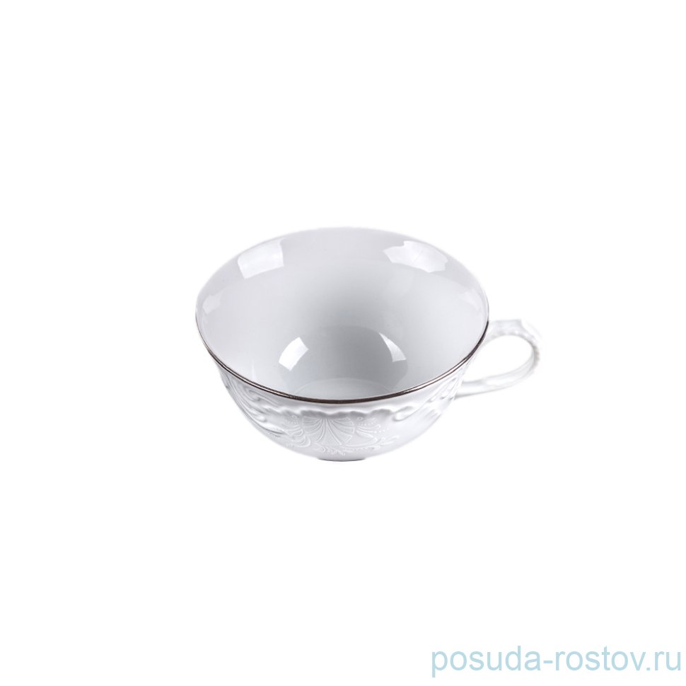 Чайная чашка 220 мл 1 шт "Рококо /Платиновый узор" / 112060 Чайная чашка 220 мл 1 шт "Рококо /Платиновый узор" / 112060