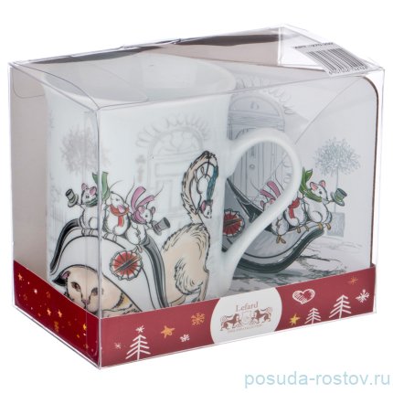 Кружка 300 мл с подставкой 10 х 10 см из МДФ / 189400