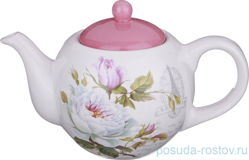 Заварочный чайник 900 мл "шиповник" / 190221 Заварочный чайник 900 мл "шиповник" / 190221