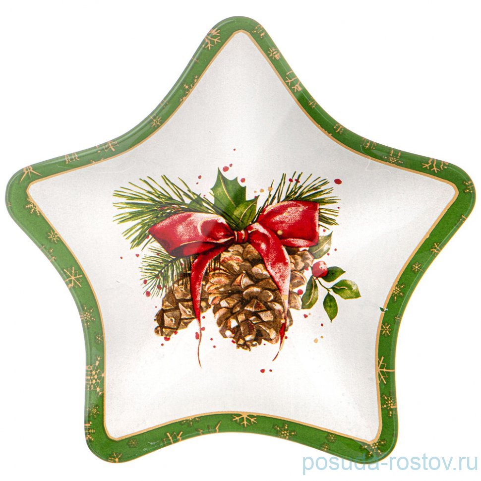 Салатник 17,5 см звезда "рождественская сказка" / 355062