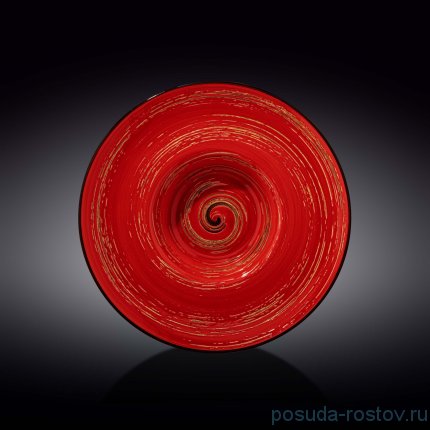 Тарелка 27 см глубокая красная &quot;Spiral&quot; / 261556