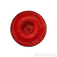 Тарелка 27 см глубокая красная &quot;Spiral&quot; / 261556