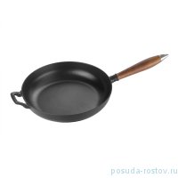 Сковорода 28 см с деревянной ручкой черная &quot;Винтаж&quot; / 234013