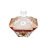 Ваза для конфет 15 см с крышкой &quot;Метрополитэн /Янтарно-розовая&quot; R-G / 118309