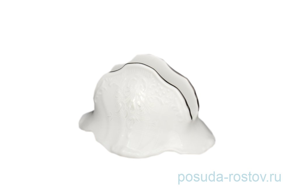 Салфетница 7/11 см "Бернадотт /Платиновый узор" / 006130 Салфетница 7/11 см "Бернадотт /Платиновый узор" / 006130