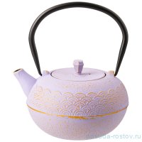Заварочный чайник 1,2 л чугунный /эмалированное покрытие внутри сиреневый lefard / 338284