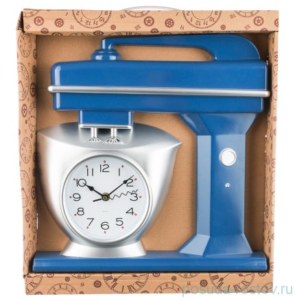 Часы настенные 39 см кварцевые синие &quot;CHEF KITCHEN&quot; / 187981