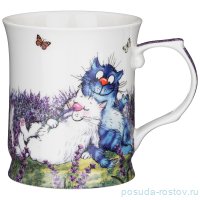 Кружка 420 мл &quot;Синие коты /Лаванда&quot; / 250801