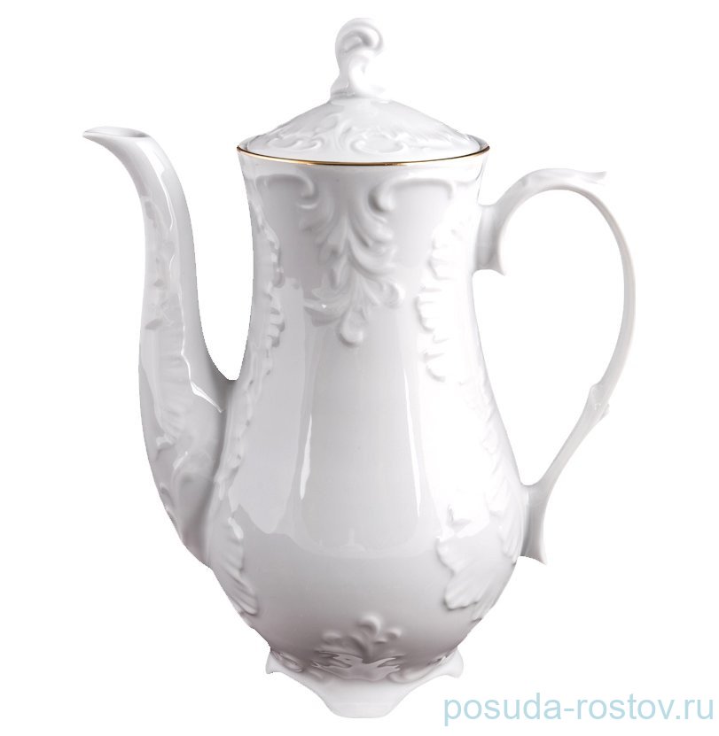 Кофейник 1,2 л "Рококо /Отводка золото" / 109940 Кофейник 1,2 л "Рококо /Отводка золото" / 109940