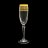 Бокалы для шампанского 160 мл 6 шт &quot;Люция /Золотая коллекция, широкое золото&quot; / 018207