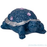 Фигурка 14 х 9 х 6 см &quot;Черепаха&quot; /синий/серебро / 271936