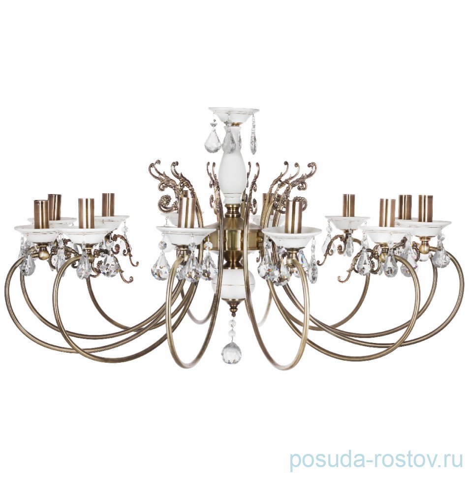 Люстра 12 рожковая "Свеча" AB / 300084