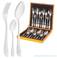 Столовые приборы 18 предметов на 6 персон &quot;Agness&quot; в деревянном кейсе / 272906