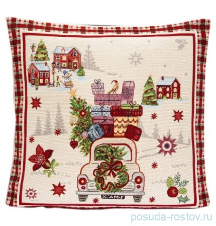 Наволочка 45 х 45 см, без люрекса &quot;Горки /Машинка&quot; / 296329