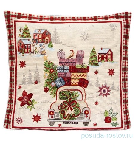 Наволочка 45 х 45 см, без люрекса "Горки /Машинка" / 296329