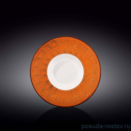 Тарелка 22,5 см глубокая оранжевая &quot;Splash&quot; / 261821