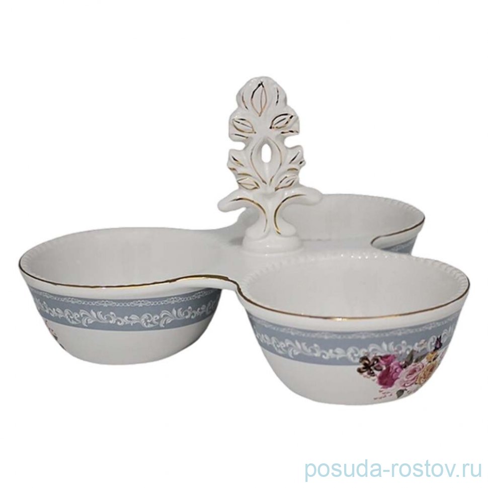 Менажница 24  см "фиалка" (подарочная упаковка) / 357032