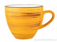 Чайная чашка 300 мл жёлтая &quot;Spiral&quot; / 261620