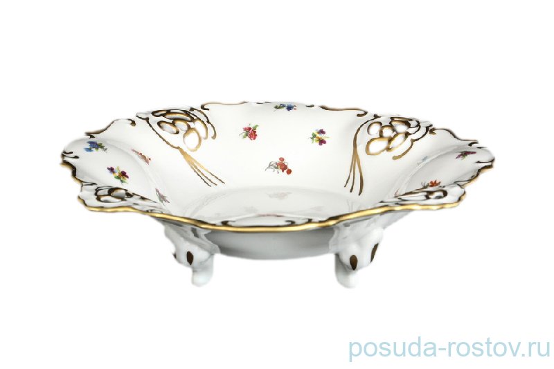 Фруктовница 24 см Bohemia Porcelan Moritz Zdekauer 1810 s.r.o. "Барбарина" "Анжелика 852 /Мелкие цветы" / 057308 Фруктовница 24 см Bohemia Porcelan Moritz Zdekauer 1810 s.r.o. "Барбарина" "Анжелика 852 /Мелкие цветы" / 057308