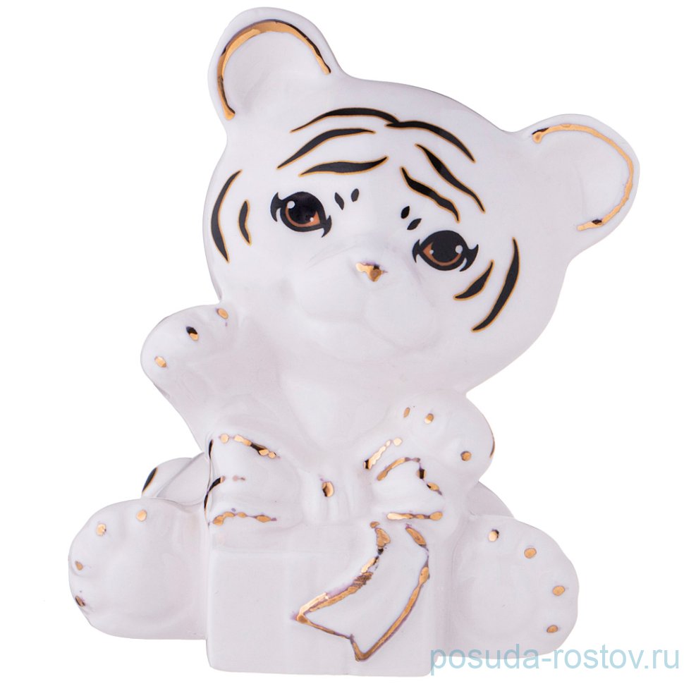 Фигурка 8 х 6 х 8 см белая "Тигренок" / 263844