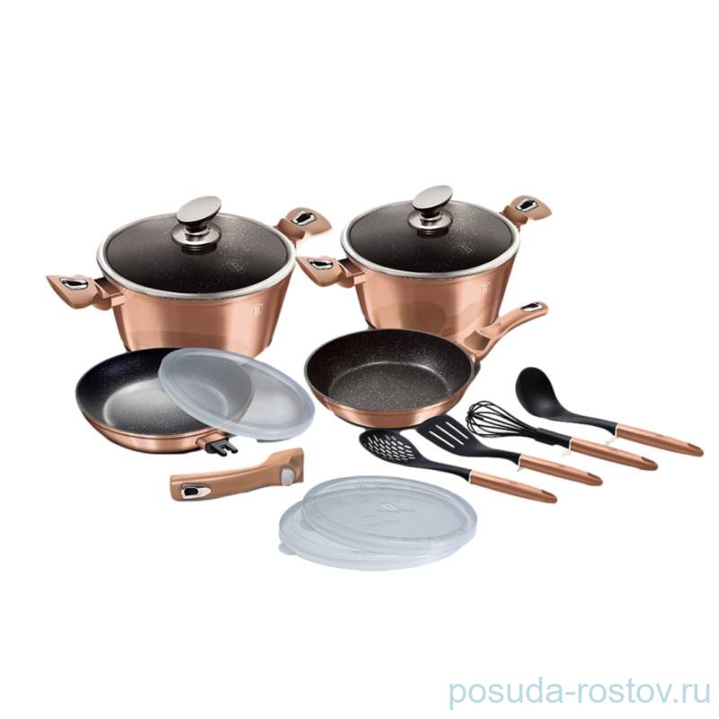Набор посуды 13 предметов  Berlinger Haus "Rosegold Line" / 280683