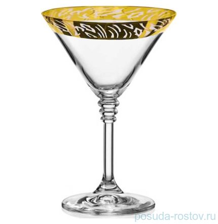 Бокал для мартини 210 мл 1 шт &quot;Оливия /Росчерки пера на золоте&quot; / 148475