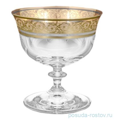 Креманки/мартинки 280 мл 4 шт "Анжела /Цветочный узор на золоте" / 097333 Креманки/мартинки 280 мл 4 шт "Анжела /Цветочный узор на золоте" / 097333