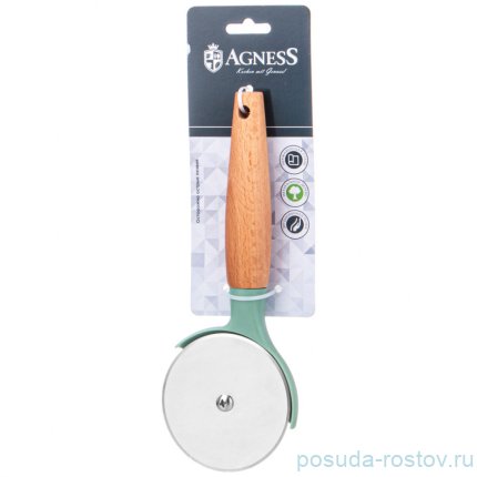 Нож для пиццы с деревянной ручкой agness / 338271
